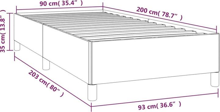 Image du produit vidaXL Bettgestell (120 x 190 cm)