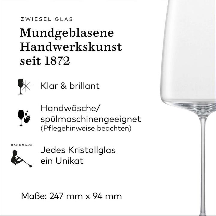 Produktbild Zwiesel Weinglas Simplify 130 (68.90 cl, 2 Gläser, Weissweingläser)