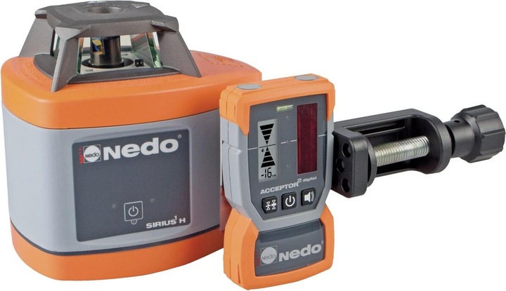 Produktbild Magni Nedo SIRIUS 1 H selbstnivellierender Rotationslaser Baulaser Nivellierlaser Laser mit ACCEPTOR 2 Dig