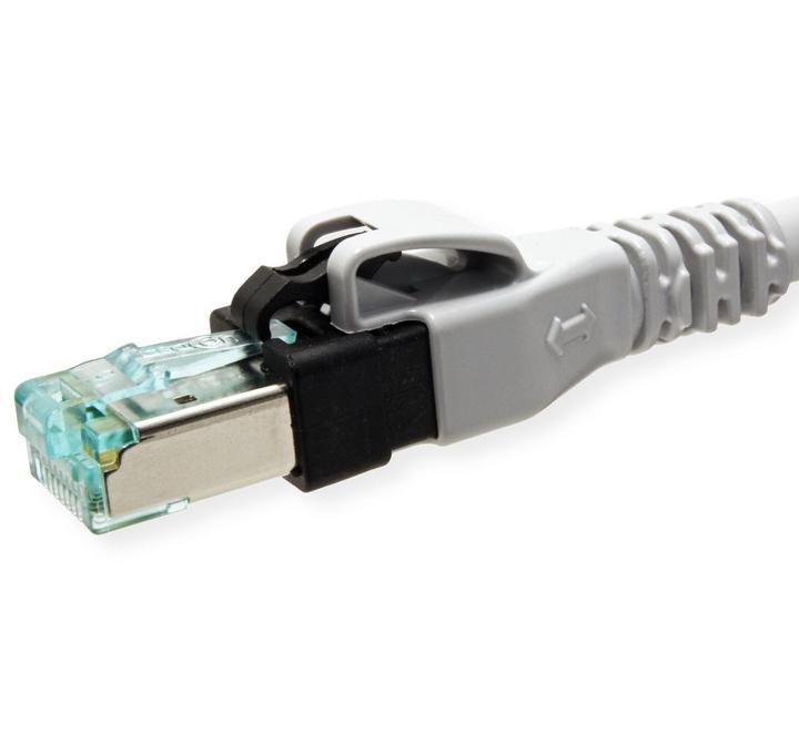 Actual product image Sacon DualBoot PushPull IP20 Patch Cable (PiMF, CAT6a, 2 m)