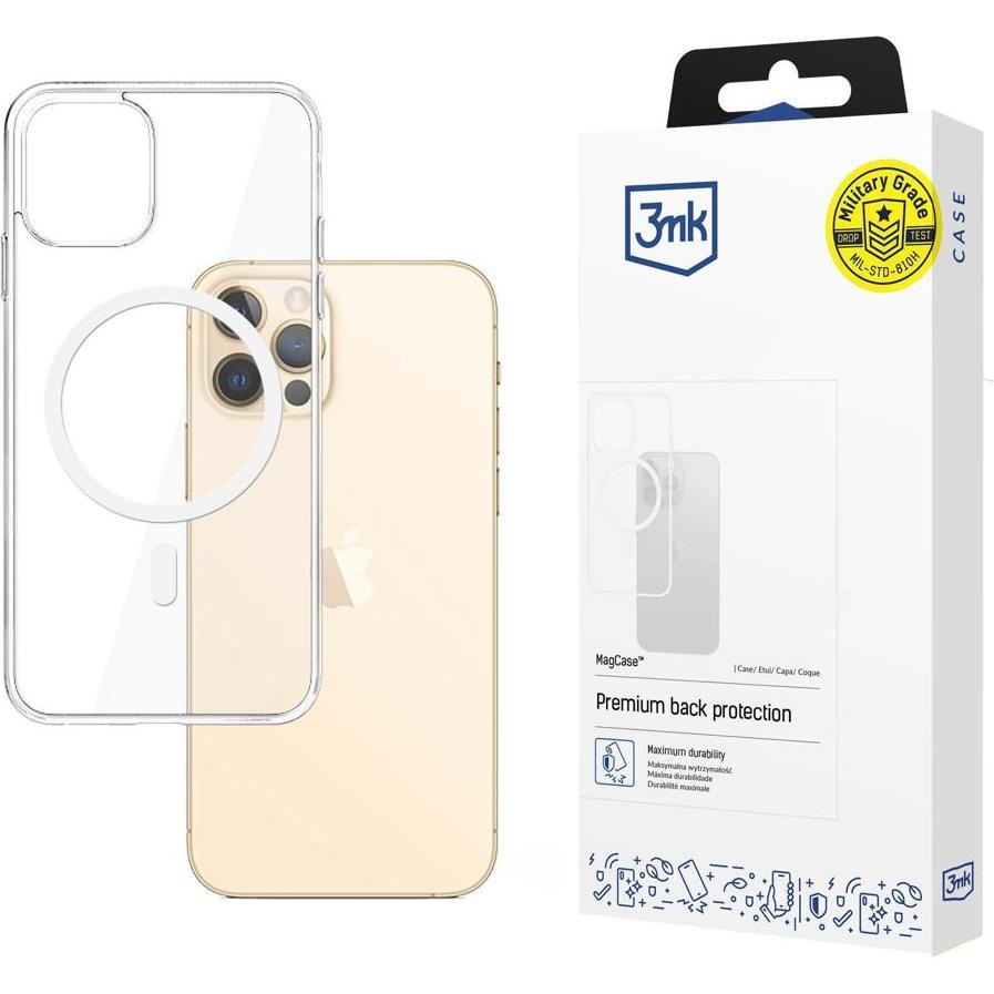 3MK MagCase iPhone 12/12 Pro skaidrus (Apple iPhone 12), Smartphone Hülle, Transparent