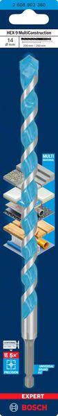 Produktbild Bosch Professional Zubehör Expert HEX-9 Multi Construction Bohrer, 14 x 200 x 250 mm (14 Millimeter)