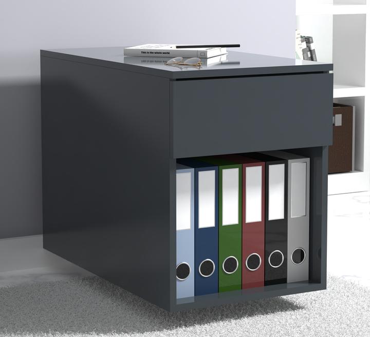 Image du produit VCM Caisson roulant Caisson d'appoint Caisson de bureau Roulettes Dasola 1 tiroir (39 x 70 x 55 cm)