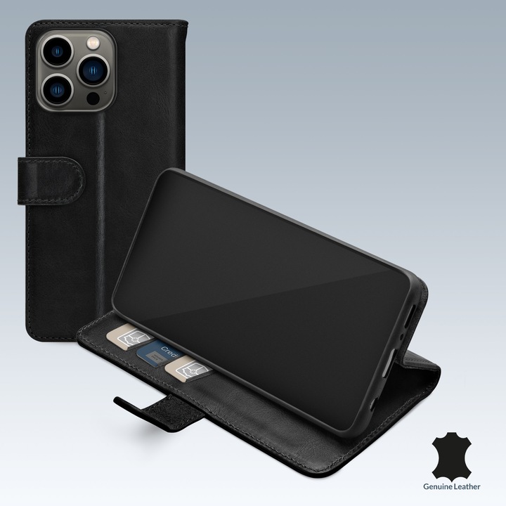 Produktbild Mobilize Portemonnaie aus Leder (Apple iPhone 13 Pro)