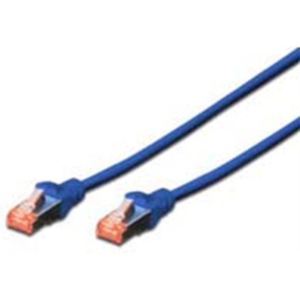 Thumbnail - Digitus CAT 6 S-FTP Patchkabel Cu LSZH AWG 27/7 Lange 0,25 m 10 Stuck Farbe Blau (S/FTP, CAT6, 0.25 m), Netzwerkkabel