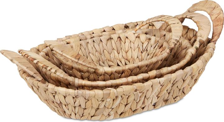 Produktbild Relaxdays 3x Aufbewahrungskorb (35 cm, 3x)