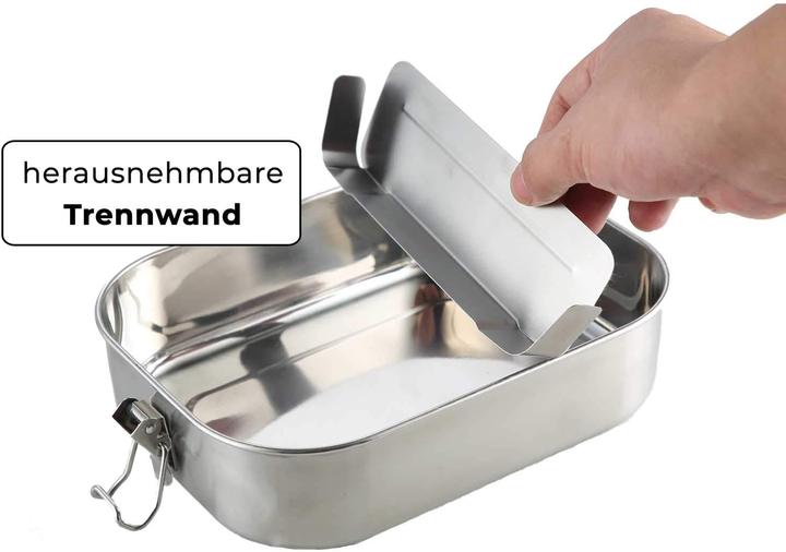 Image du produit ecoGecko Boîte à goûter en acier inoxydable Premium