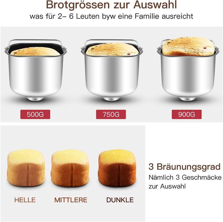 Image du produit Coocheer Brotbackautomat mit 25 Programmen