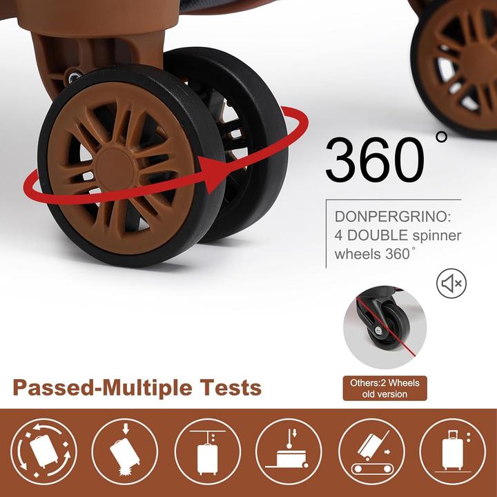 Actual product image Kono 2-teiliges Handgepäckkoffer-Set mit Kosmetikkoffer (40 l)