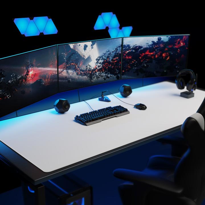 Actual product image Titanwolf Gaming mouse pad, XXXL speed gaming mouse mat, mouse pad extra large surface of 1800 x 800mm, white (XXL)