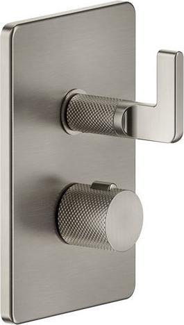 Actual product image Gessi Inciso shower ready-mounted set, for flush-mounted thermostat, 3-way on-off baffle cartridge