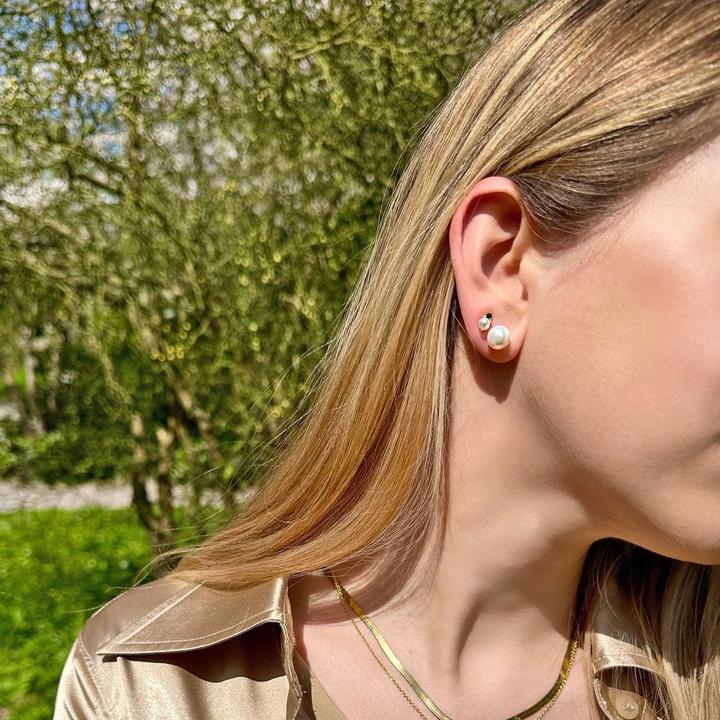 Produktbild Candy Ohrstecker Sofia L 8.0 mm, 925 Sterling Silber, vergoldet (925 Sterling Silber, 18k vergoldet)