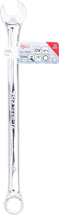 Produktbild BGS Maul-Ringschlüssel extra lang SW 12 mm (12 mm)