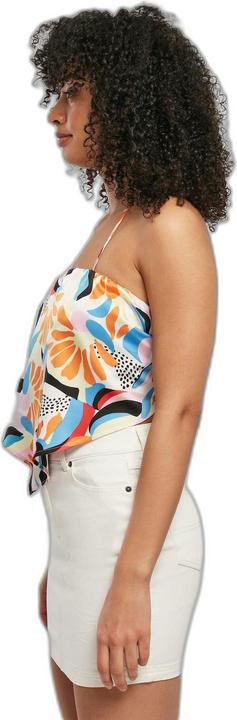 Image du produit Urban Classics Ladies Cropped AOP Satin Triangle Top - 17922