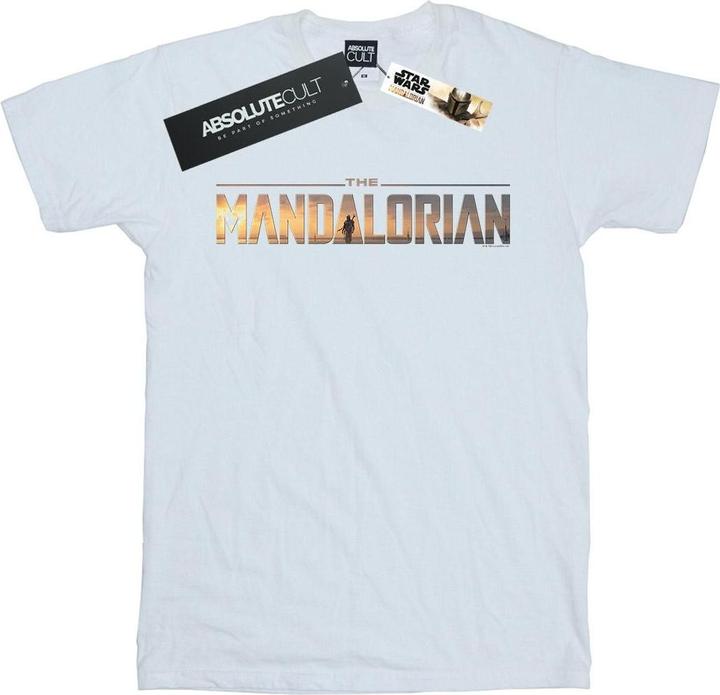Immagine prodotto Star Wars The Mandalorian Series Logo Maglietta Ampia Donna (4XL)