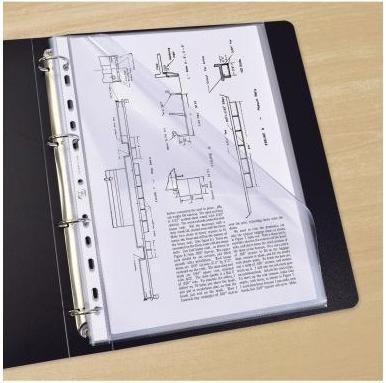 Actual product image Elba Standard brochure sleeve, DIN A4, PP, 0.09 mm, crystal clear, open top, Euro-perforation (A4, 100x)