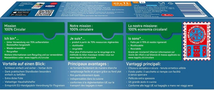 Image du produit Toppits Sac de congélation à double soudure SafeLoc (25 x)