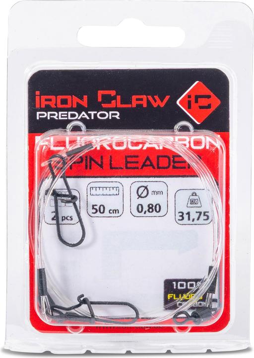 Image du produit Iron Claw Fluorocarbon Spin Leader 2pcs.50cm/5,37kg