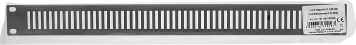 Actual product image InLine ® 48.30cm (19") blind plate perforated, 1U, RAL 9005 black