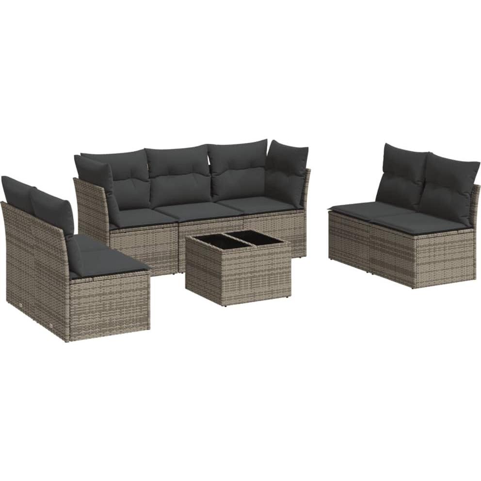 VidaXL, Gartenlounge, 10-tlg. Garten-Lounge-Set mit Kissen