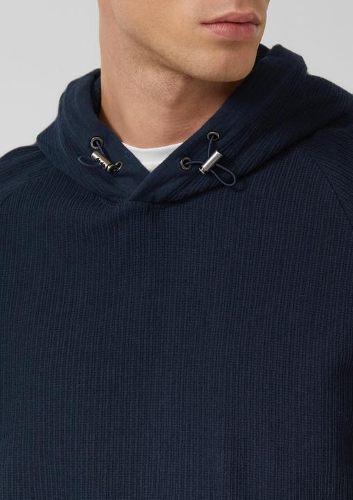 Produktbild s.Oliver Sweatshirt Strukturiertes Kapuzen-Sweatshirt mit Raglanärmeln (S)