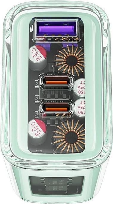 Actual product image Acefast Exploration series (65 W, 3 ports)