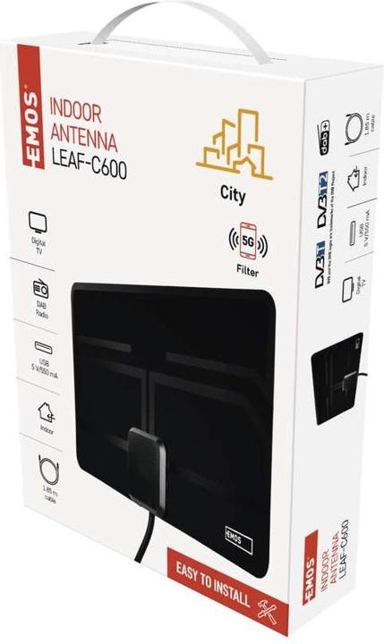 Actual product image Emos J0709 (Indoor antenna, DVB-T / -T2, LTE)