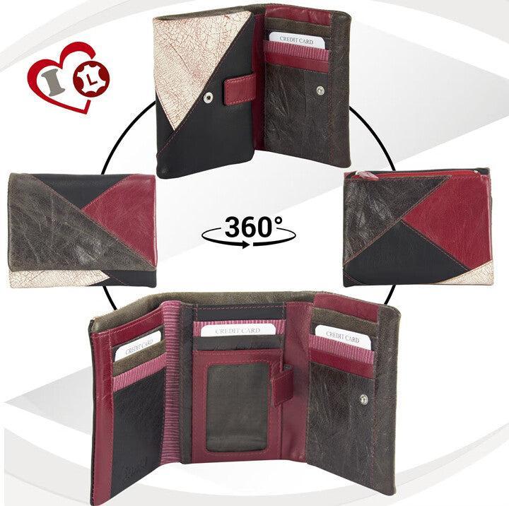 Image du produit Sunsa Portefeuille Femme Portefeuille RFID Cuir Recyclé No.4