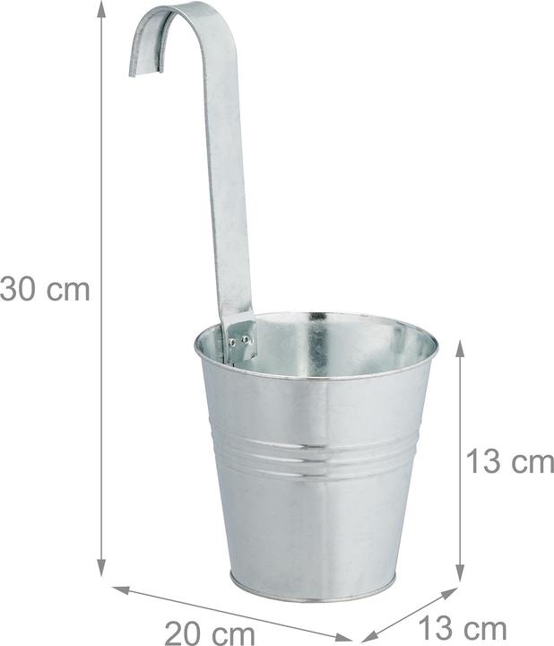 Image du produit Relaxdays Pots suspendus (13 x 30 cm)