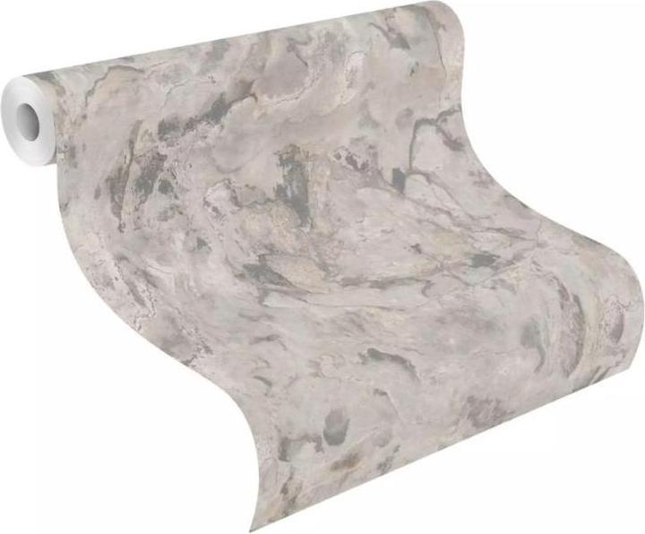 Rasch WALLPAPER 514643 GRAY MARBLE