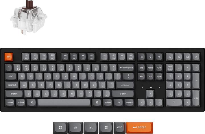 Image du produit Keychron K10 Max (US, Filaire, Sans fil)