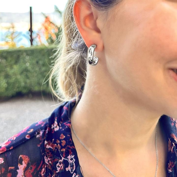 Image du produit Candy Créoles Puro L, argent sterling 925 (Argent massif de 925, Argent sterling 925)