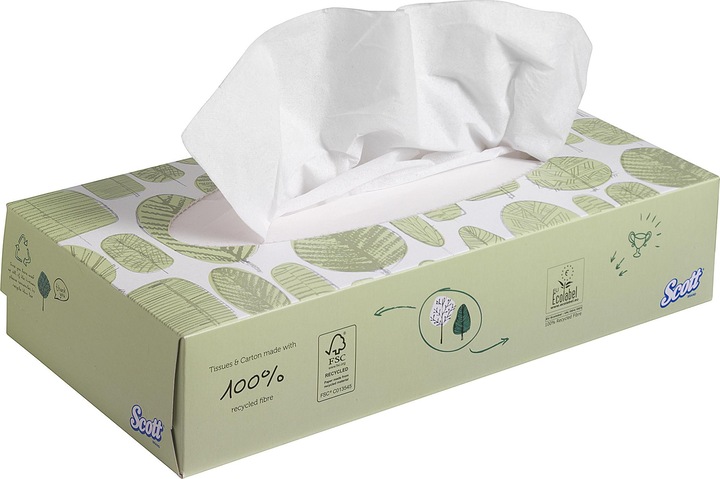 Actual product image Kimberly-Clark SCOTT Facial Tissue Standard WhiteF2