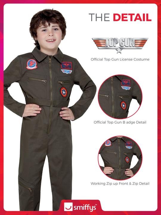 Produktbild Smiffys Top Gun: Pilot - Aviator (128, 134, 140)