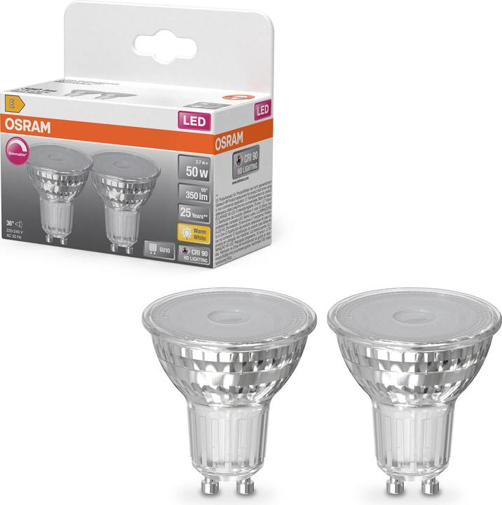 Image du produit Osram Ampoules LED 4099854457180 (GU10, 350 lm, 2x)