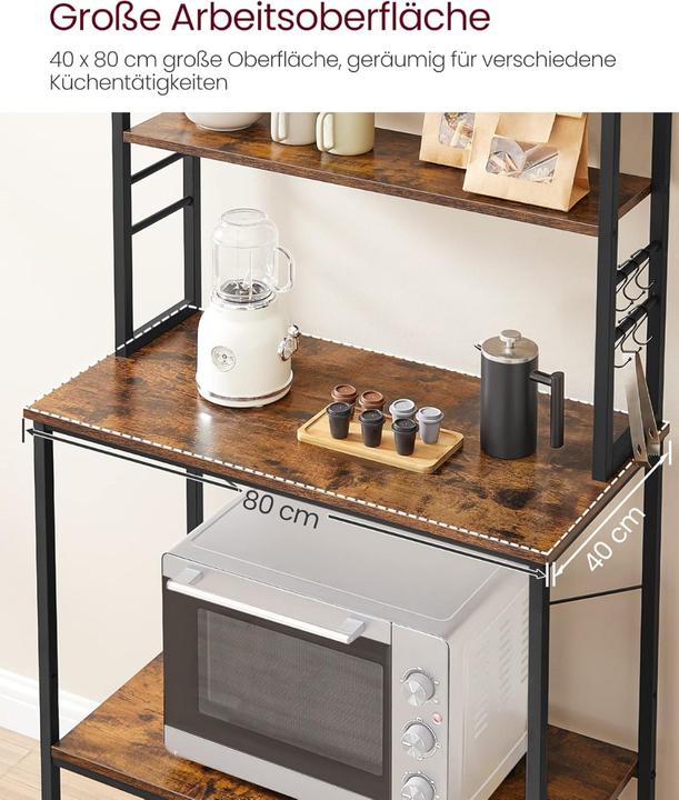 Actual product image Vasagle Buffet (80 x 40 x 167 cm)