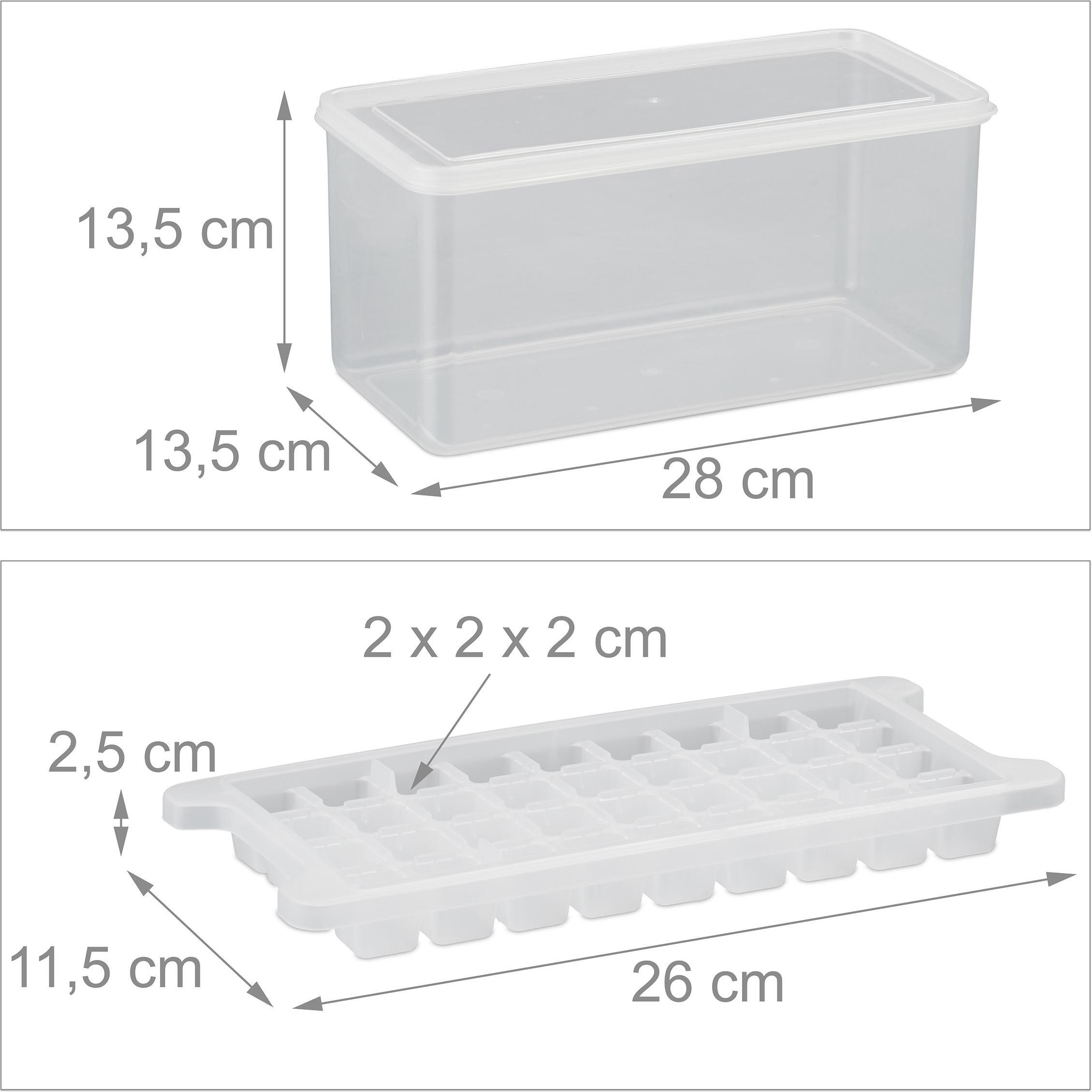 Thumbnail - Relaxdays 7tlg. Eiswürfelformset, Eisherstellung, Transparent