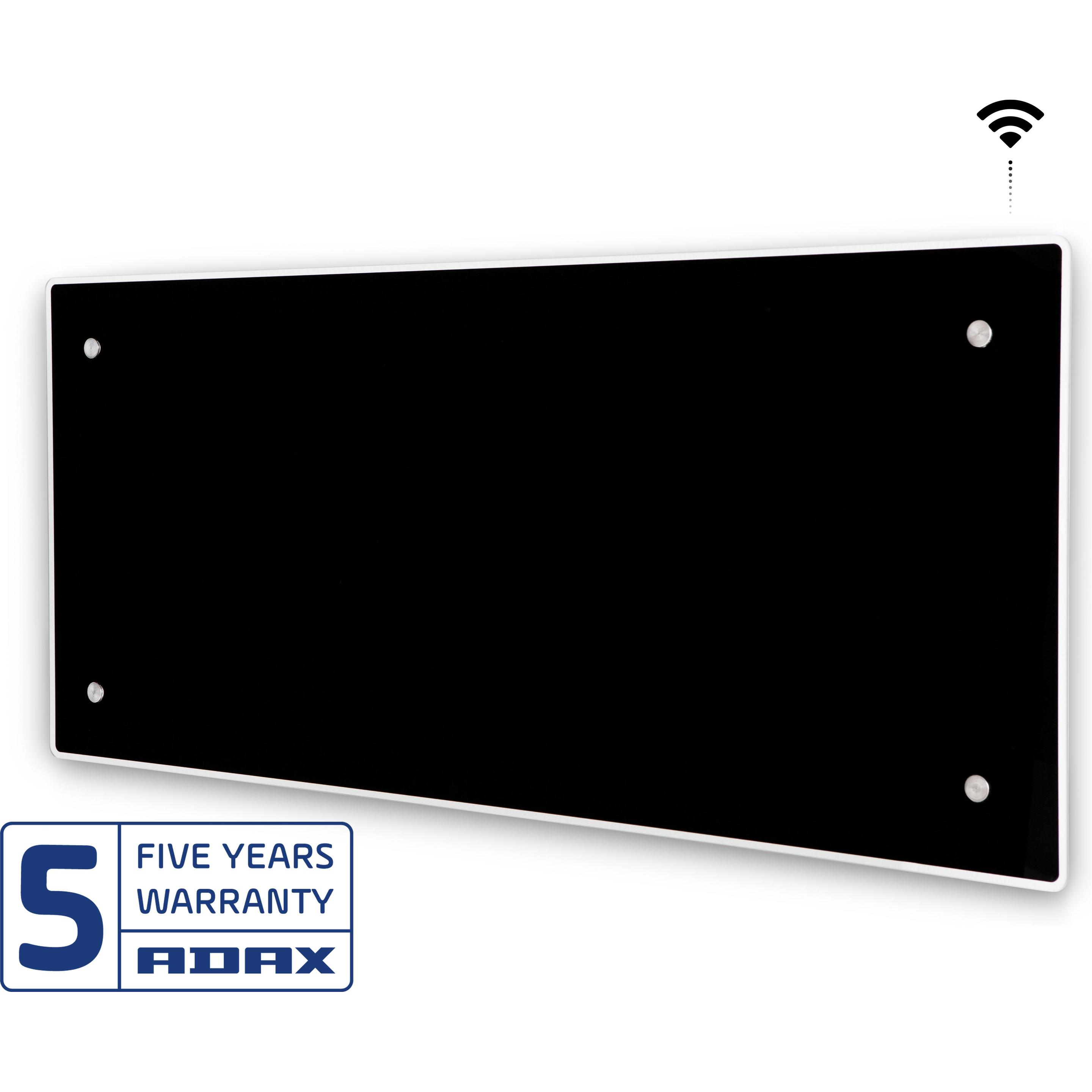 Adax CLEA WIFI VARMEPANEL SORT 230V - 600W, Heizkörper, Schwarz