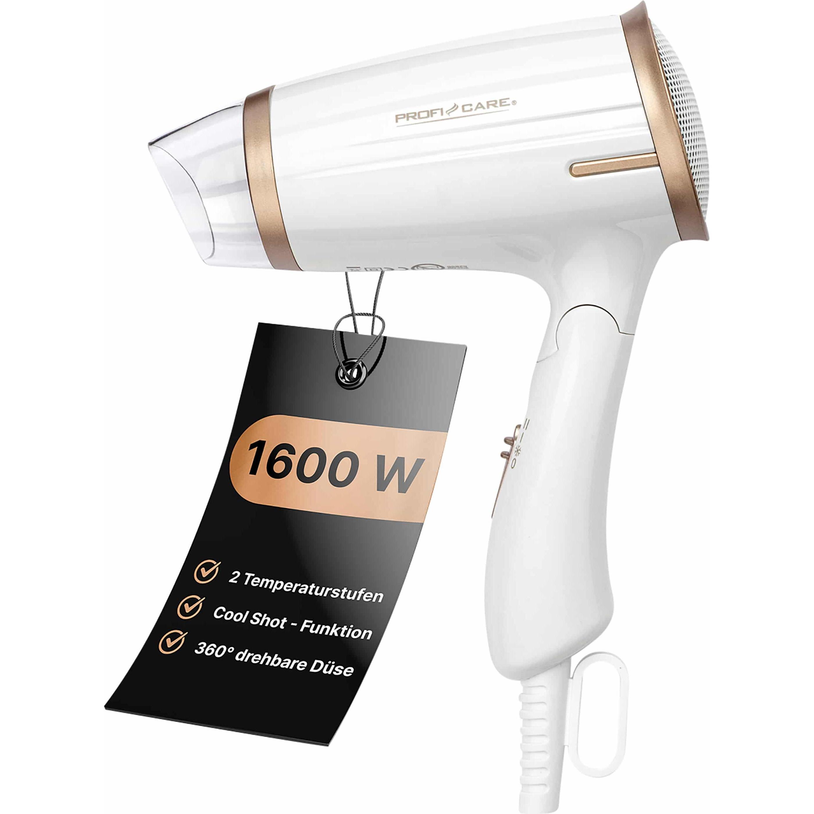 Profi-Care Bianco Asciugacapelli, Asciugacapelli (1400 W)