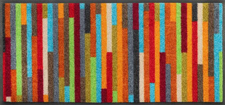 Wash + Dry Fussmatte Schuhgrösse Mikado Stripes 35 cm x 75 cm, Bunt (35 x 75 cm)
