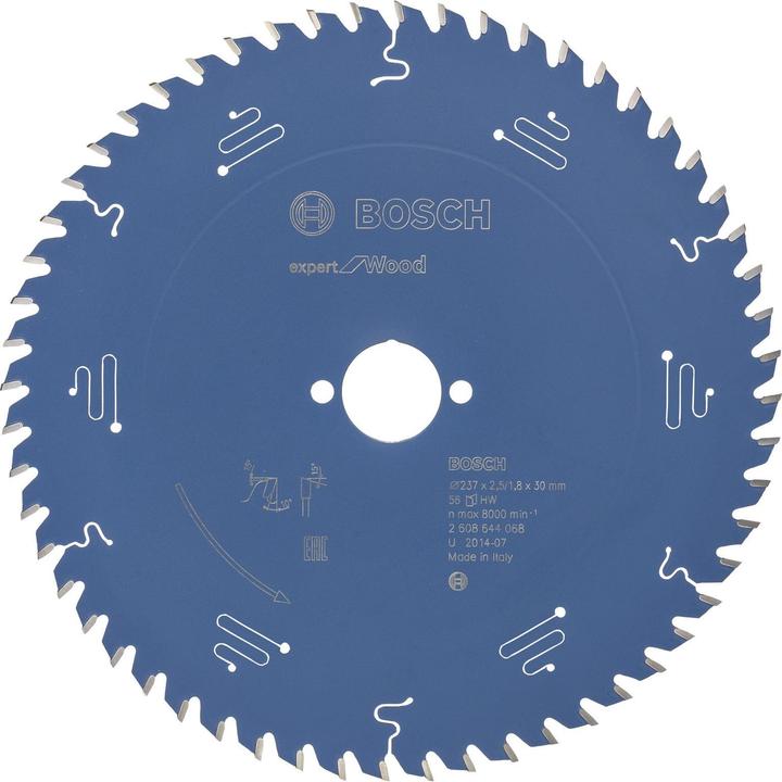 Produktbild Bosch Professional Zubehör Kreissägeblatt Expert for Wood, 237 x 30 x 2,5 mm, 56