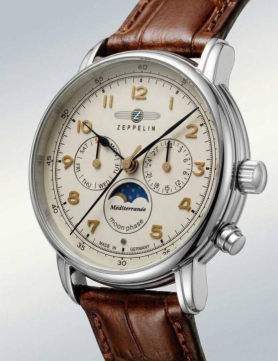 Produktbild Zeppelin Méditerranée (Analoguhr, Mondphasenuhr, Swiss Made, 40 mm)