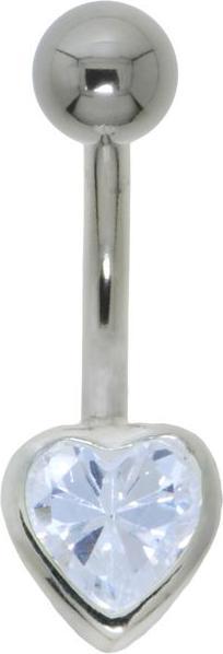 Image du produit Bijouteria Piercing nombril (Acier inoxydable, Argent 925, Zircone)