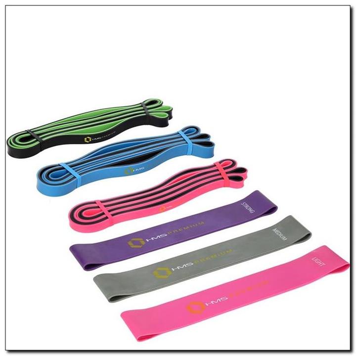 Produktbild HMS Übungsgummi-Set GU04/06 Profi-Set