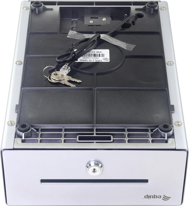 Produktbild equip Kassenschublade 4Schein-/4Münzfächer RJ11 POS Silber