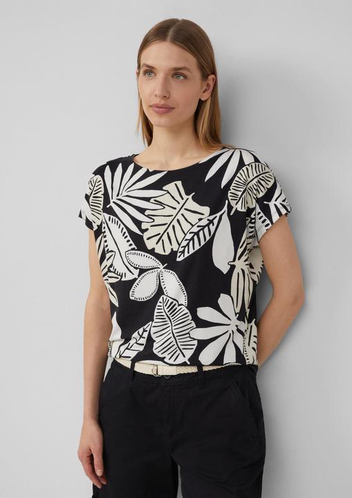 Produktbild S.Oliver T-Shirt Elastisches T-Shirt aus Viskosestretch im Relaxed Fit (44)