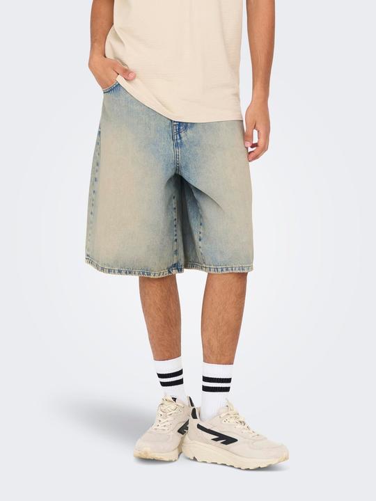 Actual product image Only & Sons ONSCARL Mid Rise Ballon Schnitt Shorts Jeans-Shorts (L)