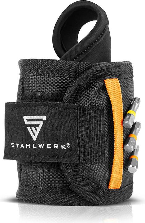 Actual product image Stahlwerk Magnetic wristband set of 2 for DIY enthusiasts to attach to the wrist (2 x)
