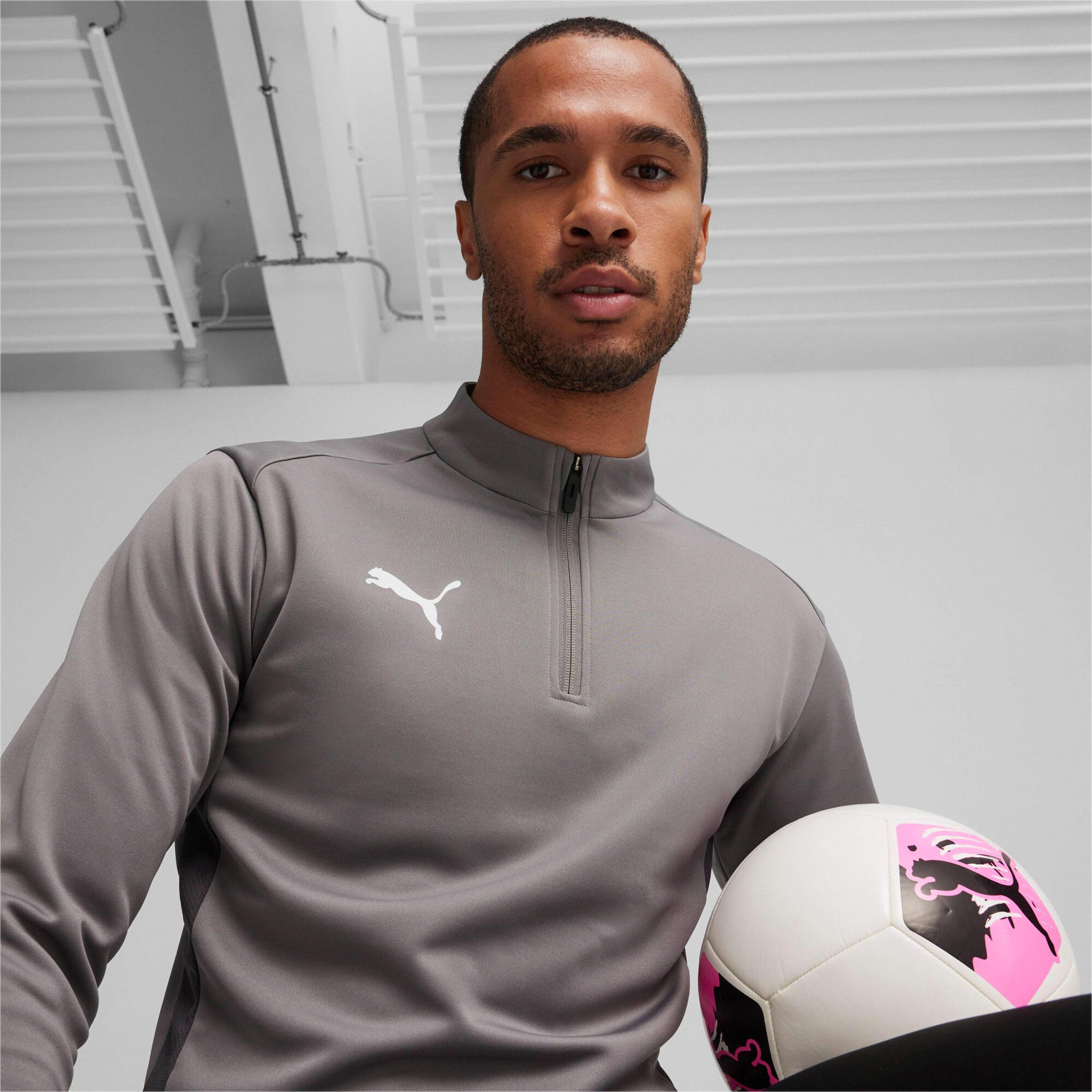 Thumbnail - Puma, Herren, Shirt, teamGOAL Training 1/4 Zip Top, Grau, (S)