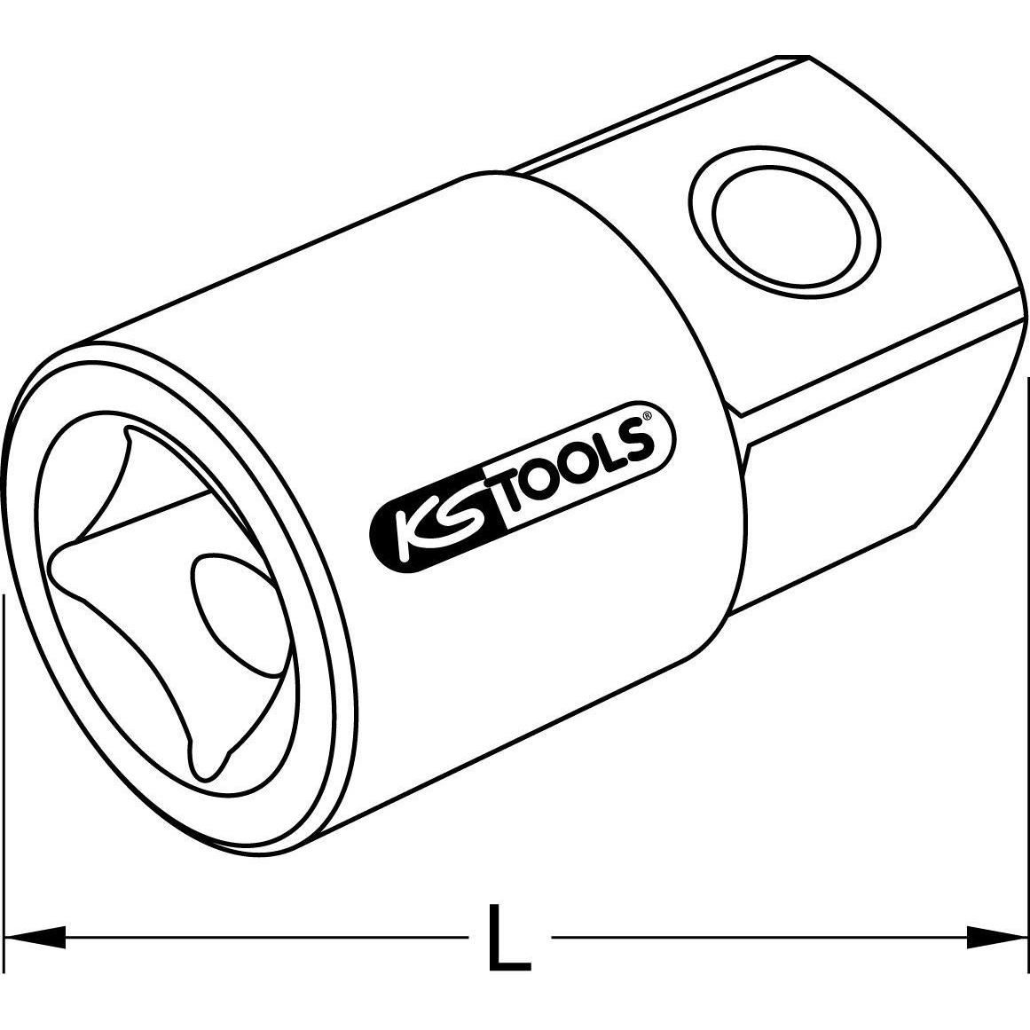 Thumbnail - KS Tools, Steckschlüssel + Stecknuss, 911.4166 (1 3/4")